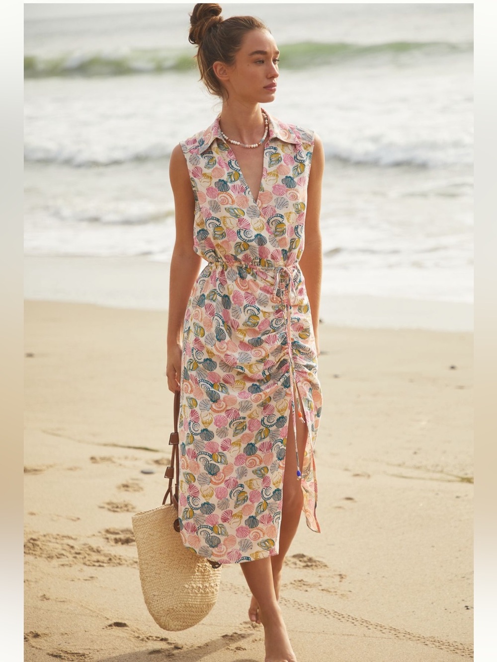 ANTHROPOLOGIE SLEEVELESS WRAP DRESS